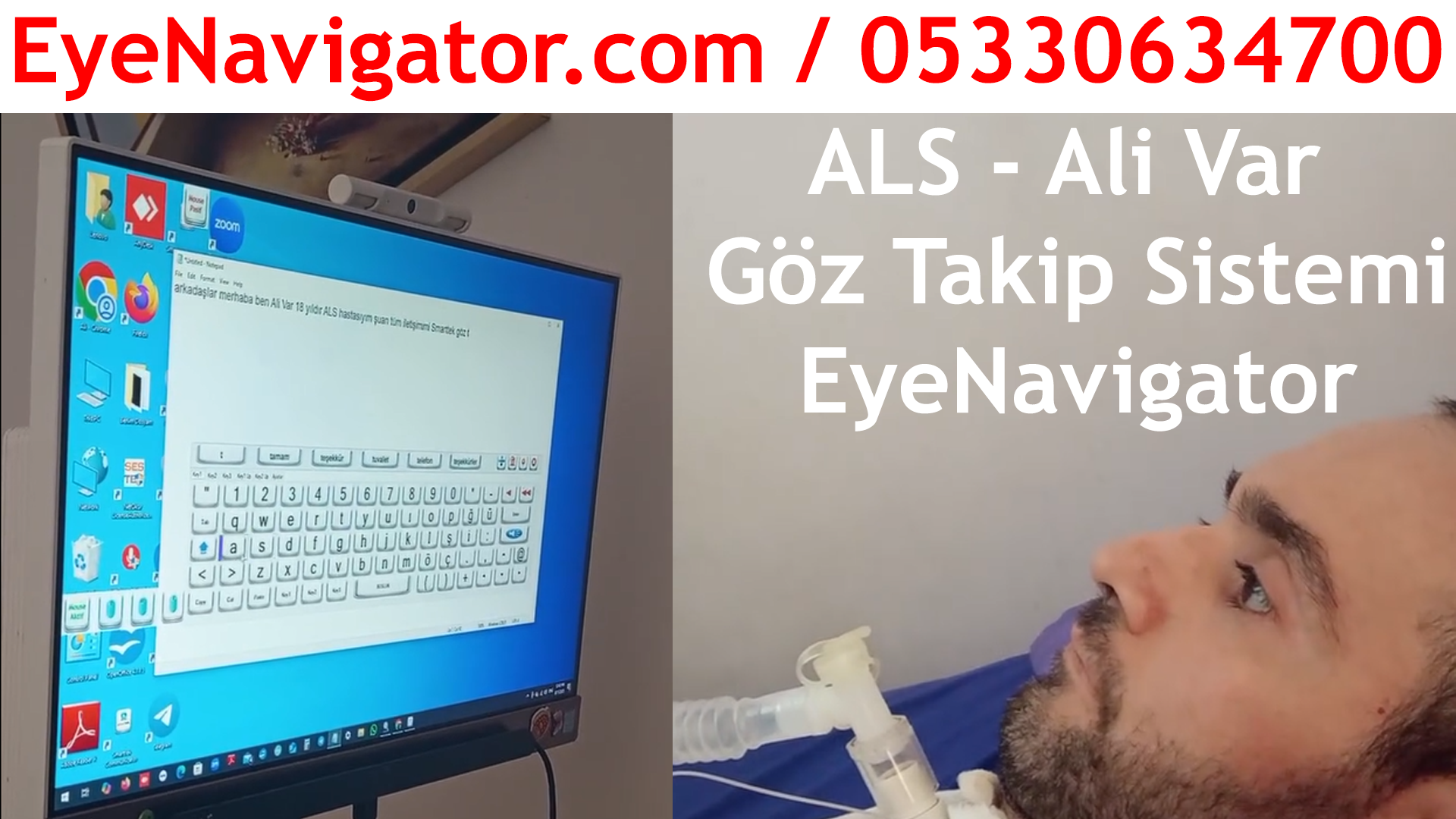 Felçli Hastalar EyeNavigator ile Dijital Dünyaya Bağlanıyor