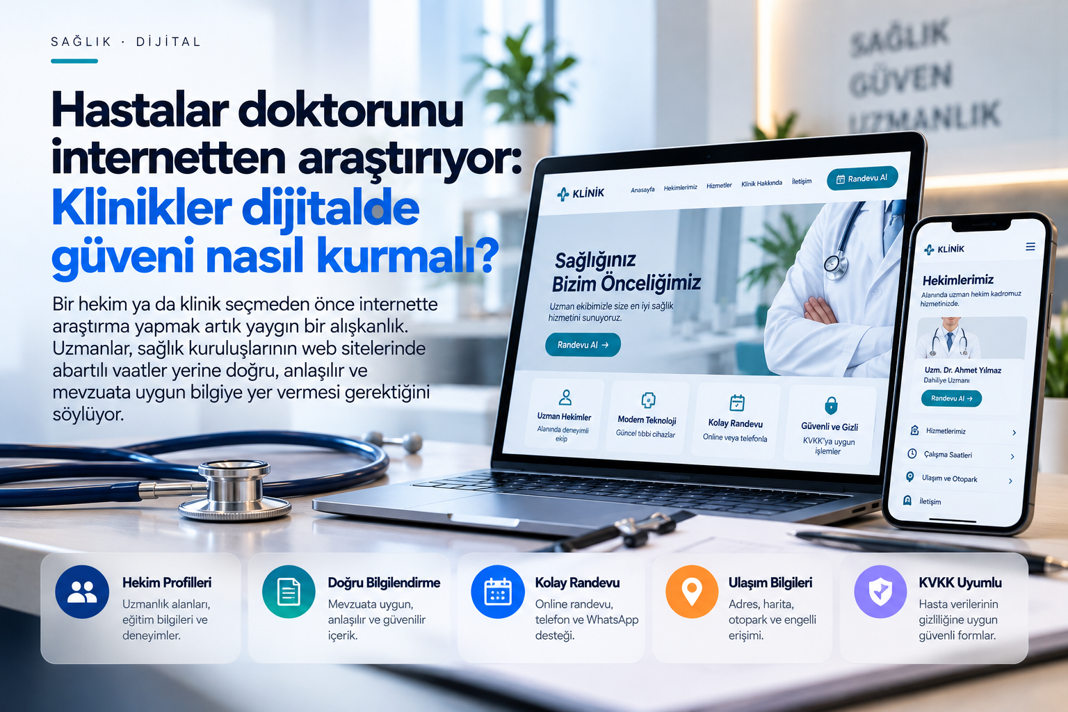 Hastalar doktorunu internetten araştırıyor: Klinikler dijitalde güveni nasıl kurmalı?
